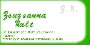 zsuzsanna mult business card